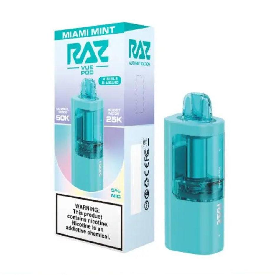 Miami Mint Replacement Pod Cartridge for Raz VUE 50K