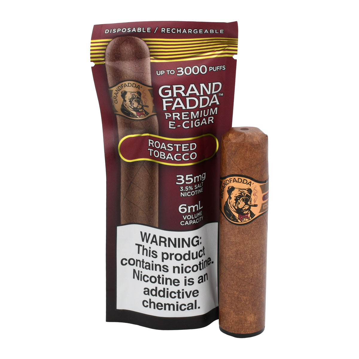Grandfadda Cigar Vape Roasted Tobacco Flavor