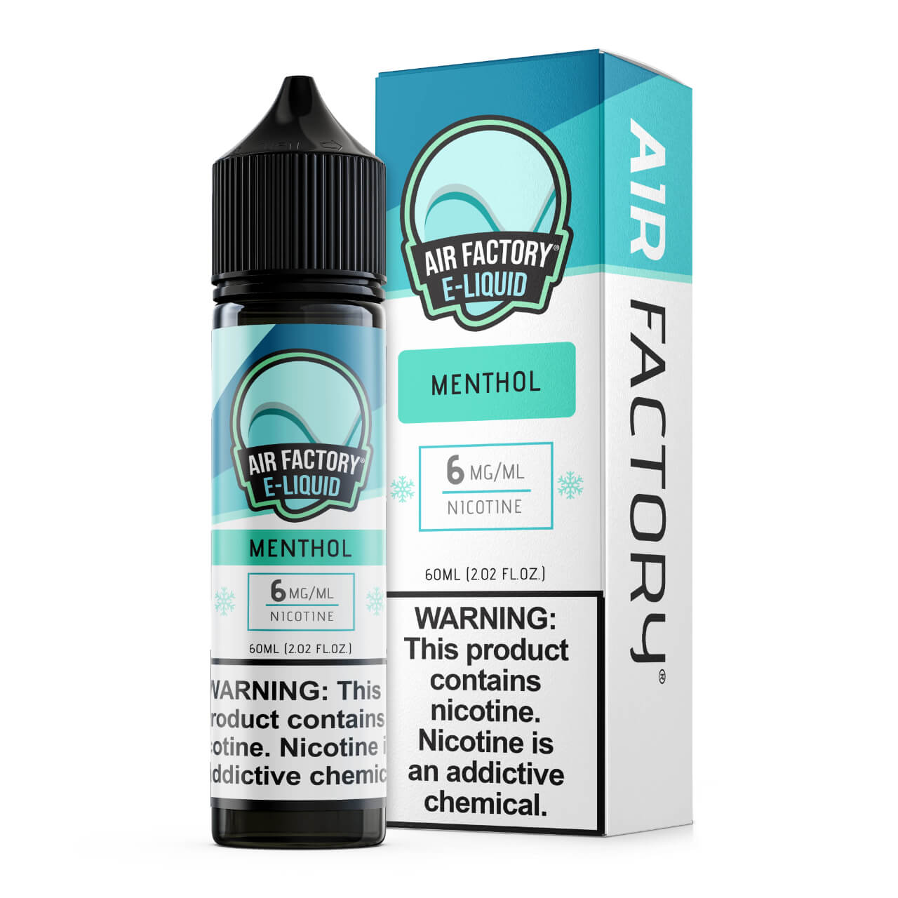 Air Factory Menthol Vape Juice 60ml Cooling E Liquid - 6 MG