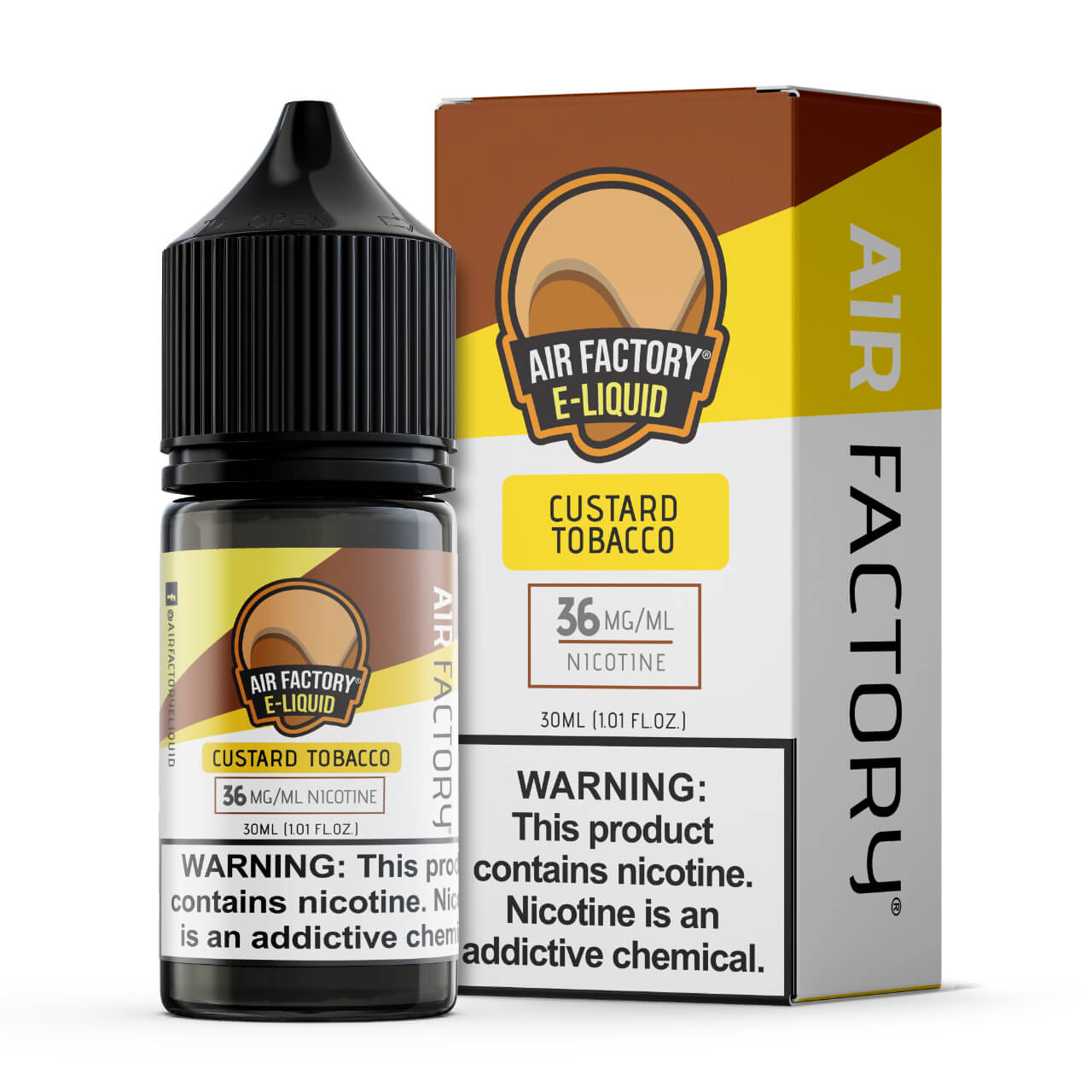 Air Factory Salt Nicotine Ejuice Custard Tobacco 30ml - 36 MG