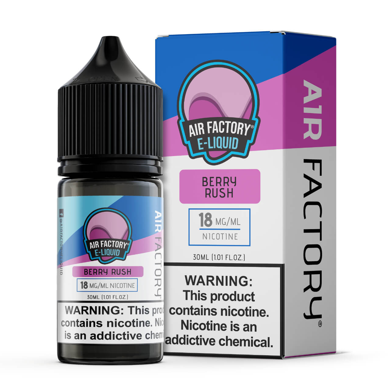 Air Factory Berry Rush Salt Nicotine E Juice 30ml - 18 MG