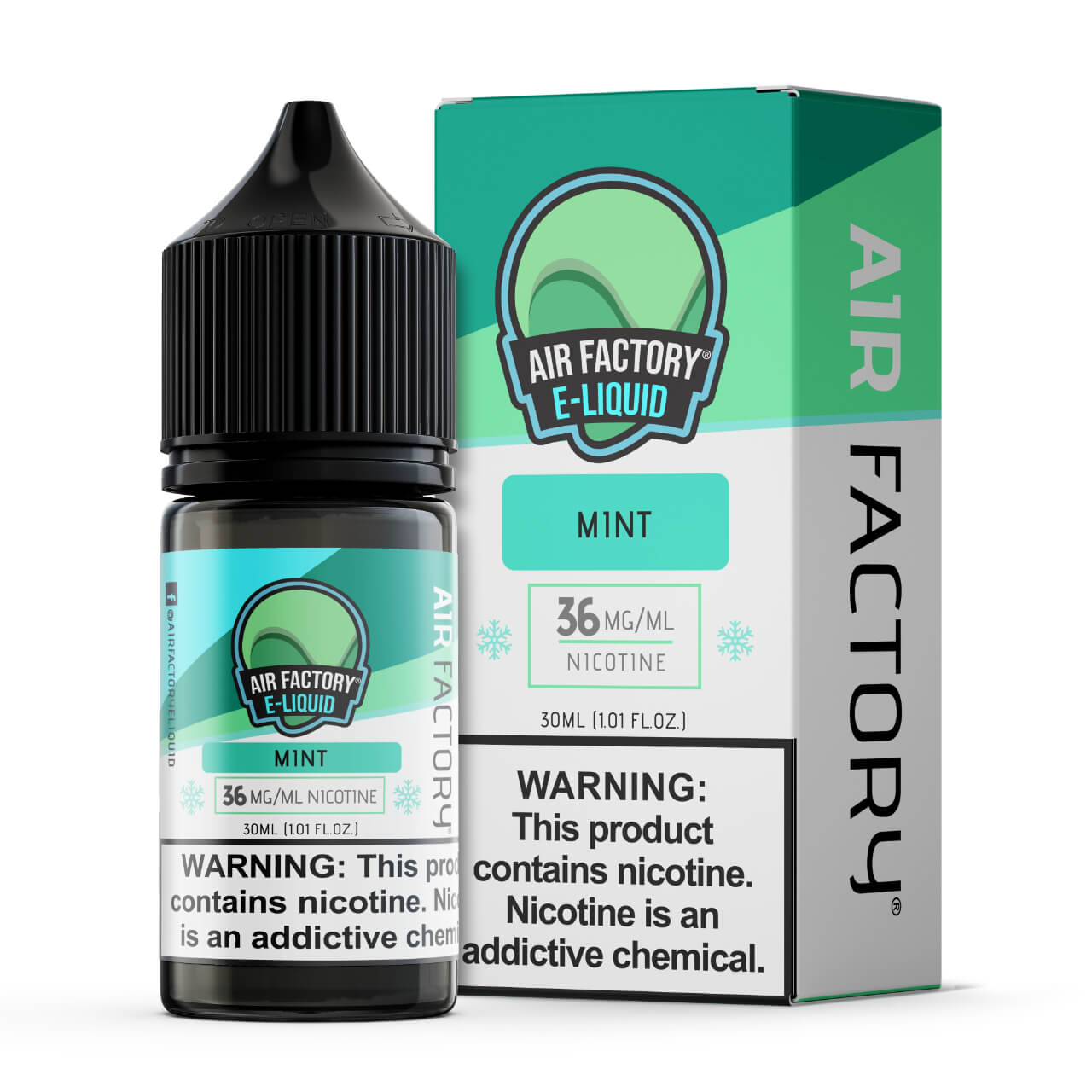Air Factory Mint Nicotine Salt Vape Juice 30ml - 36 MG