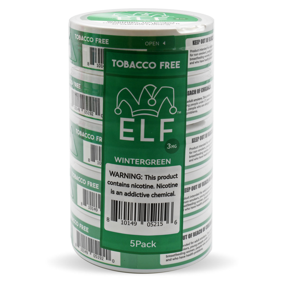 Wintergreen Nic Pouches 5 Pack