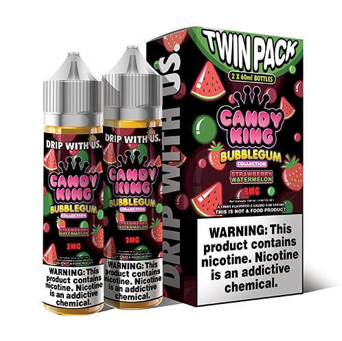 Candy King EJuice Strawberry Watermelon BubbleGum 120ml - 3 MG