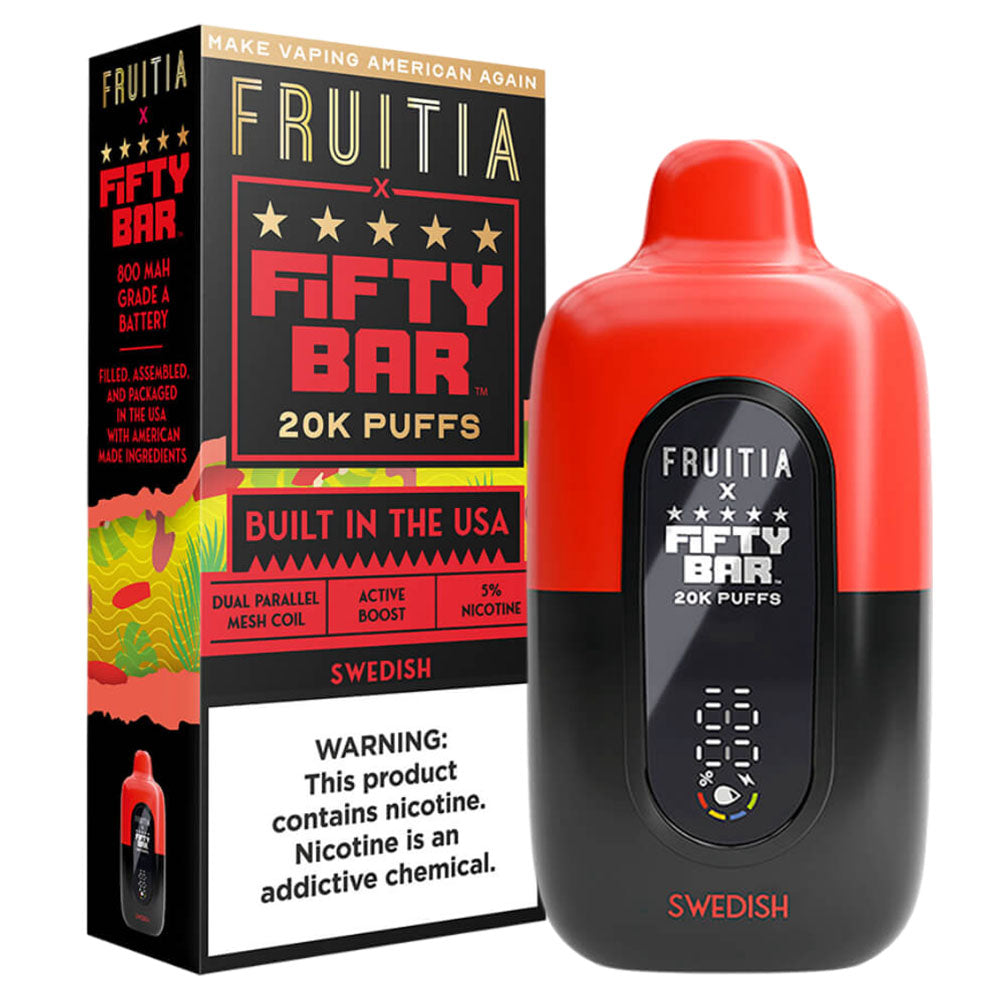 Swedish Flavor Fruitia Fifty Bar Vape