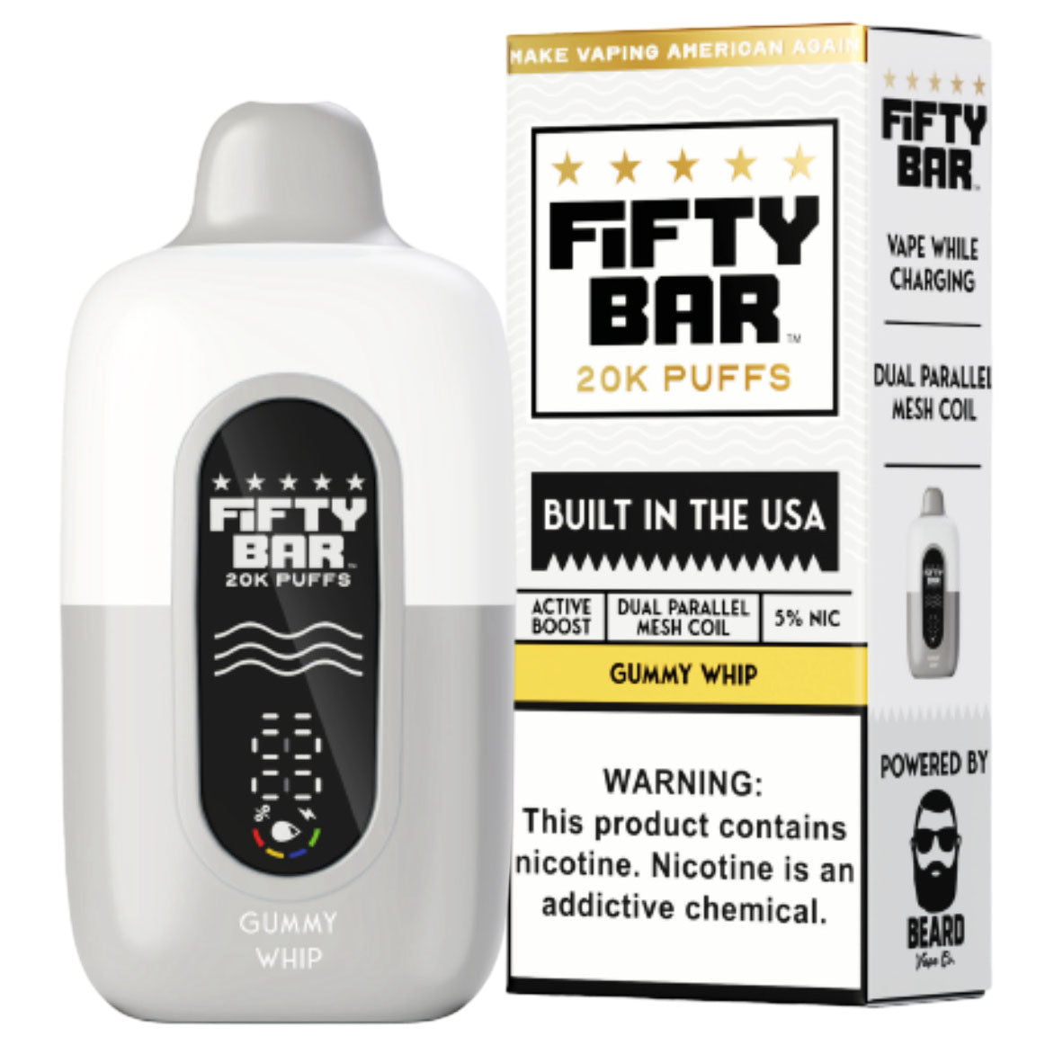 Gummy Whip - Fifty Bar vape flavor
