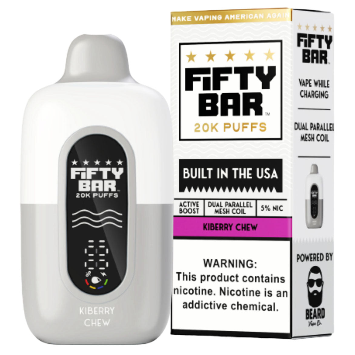 Kiberry Chew - Fifty Bar vape flavor