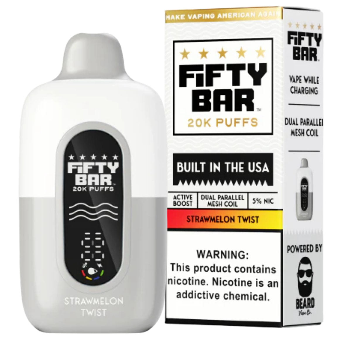 Strawmelon Twist - Fifty Bar vape flavor
