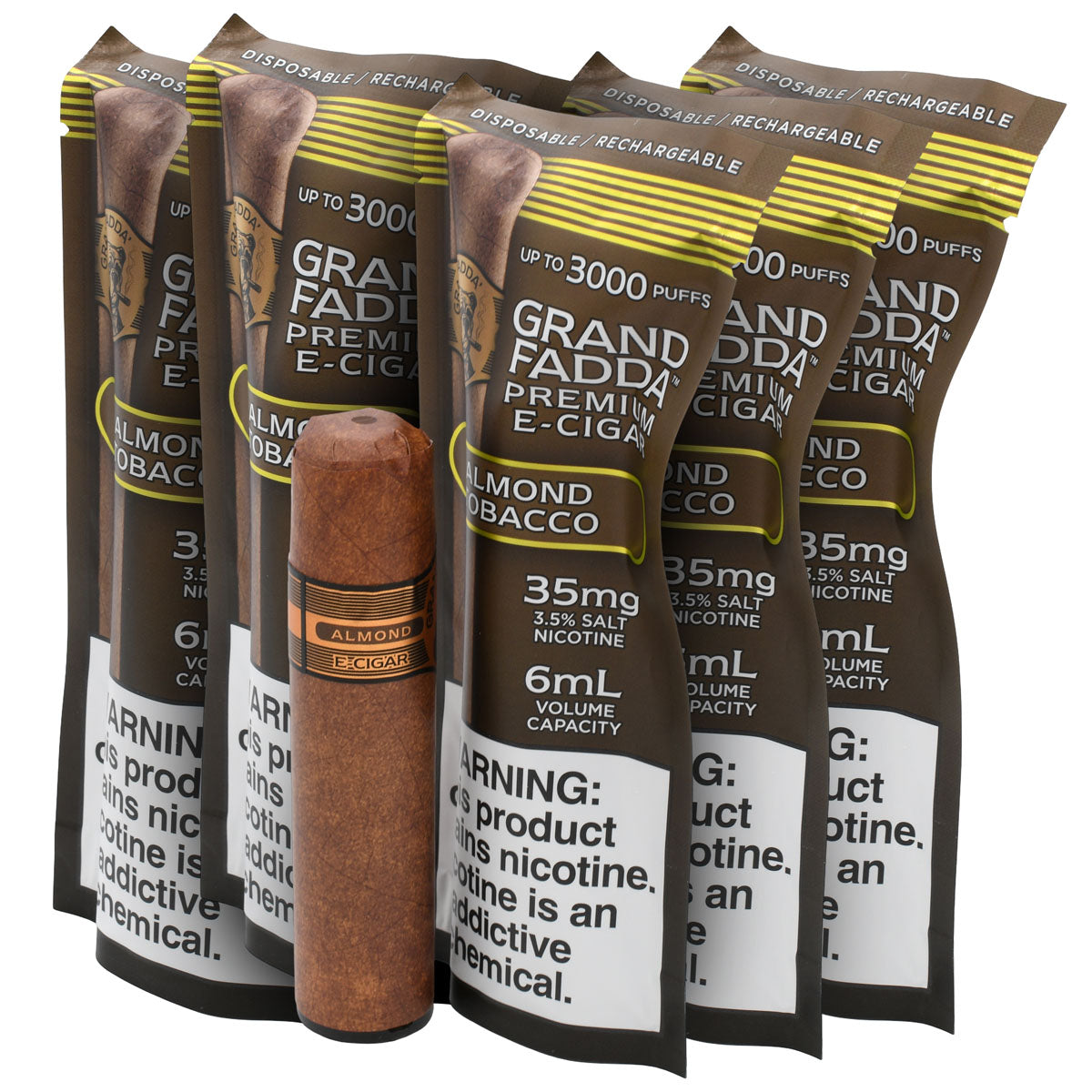 Almond Tobacco E-Cigar 5-Pack