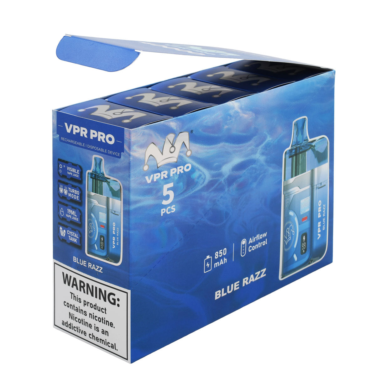 5pcs POP Blue-Razz VPR 40K