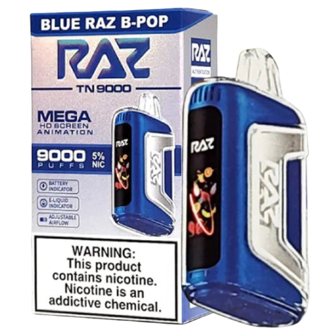 Blue Razz B-Pop RAZ vape TN9000