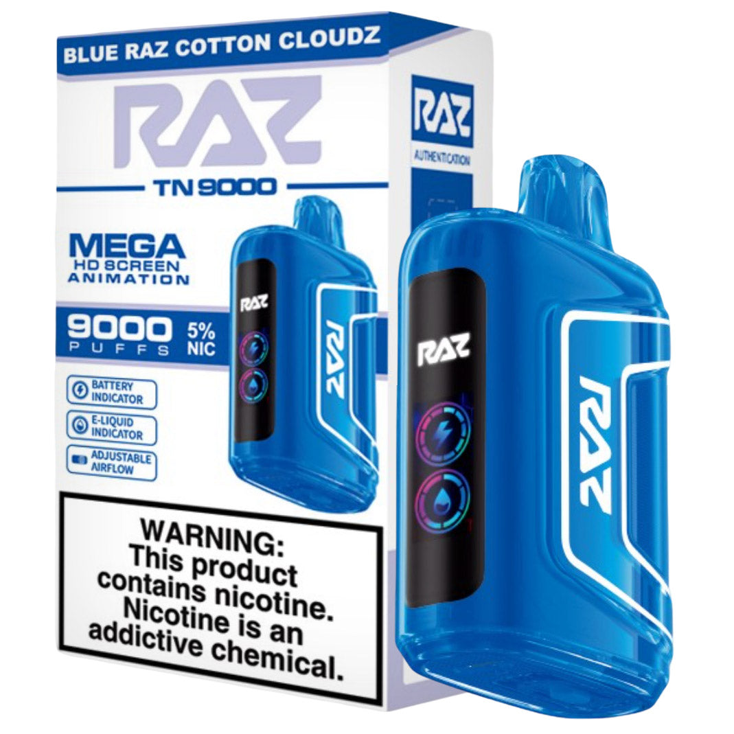 Blue Raz Cotton Cloudz RAZ vape TN9000