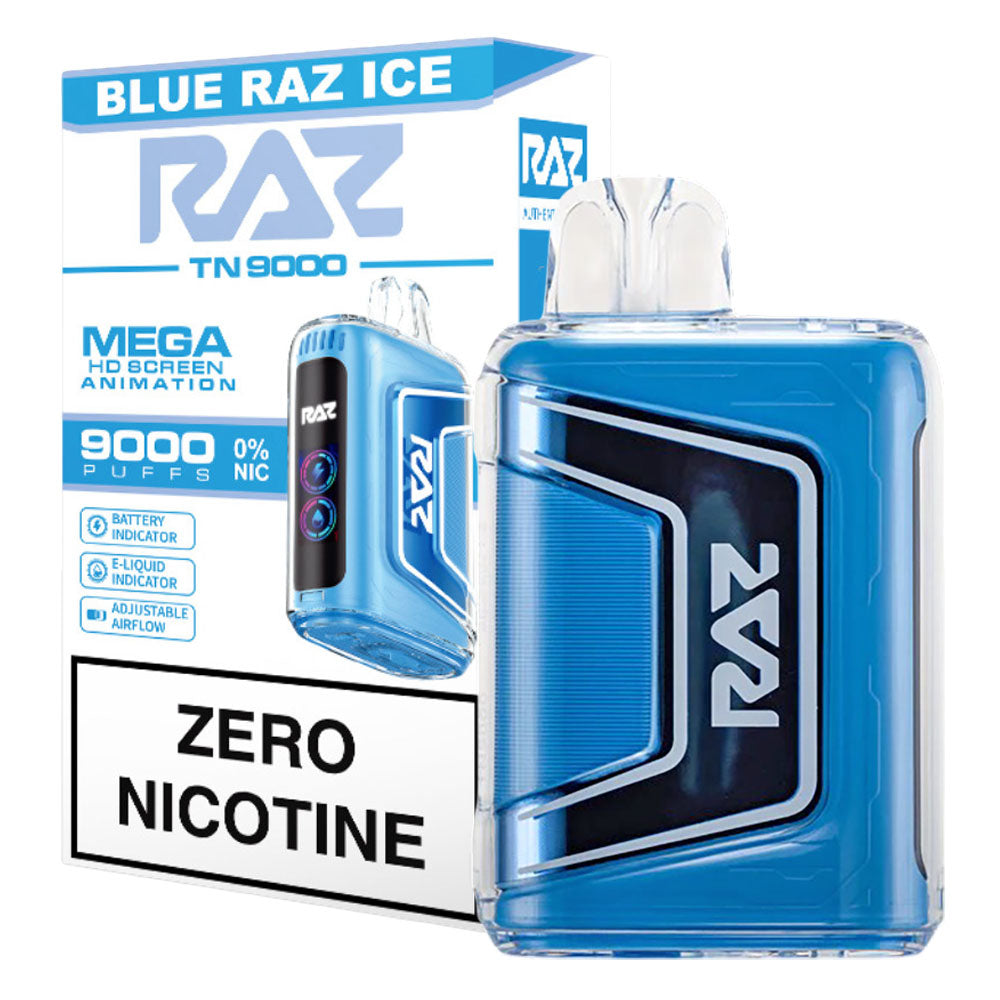 Blue Raz Ice TN9000 0% Nic Raz vape