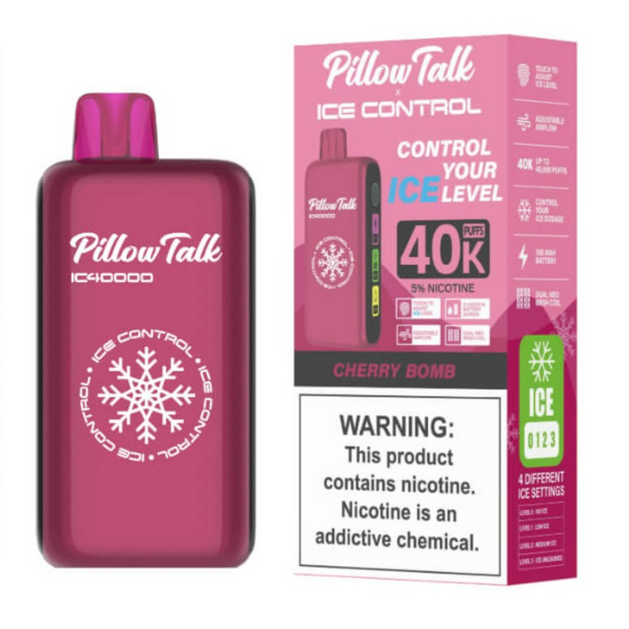 Pillow Talk IC40000 Disposable Vape - 20mL / 40K Puffs