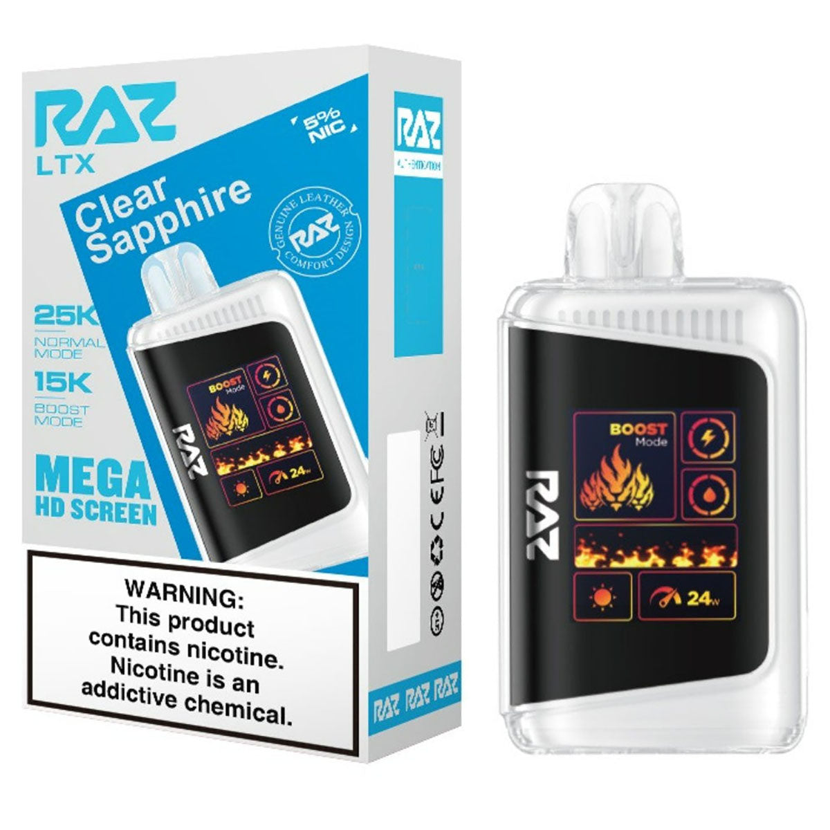 RAZ LTX 25000 Puffs Vape Disposable 16mL