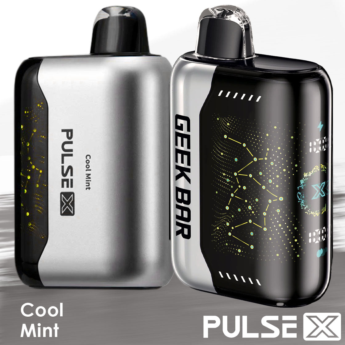 Cool Mint Flavor Refreshing Classic in the Geek Bar Pulse X disposable vape