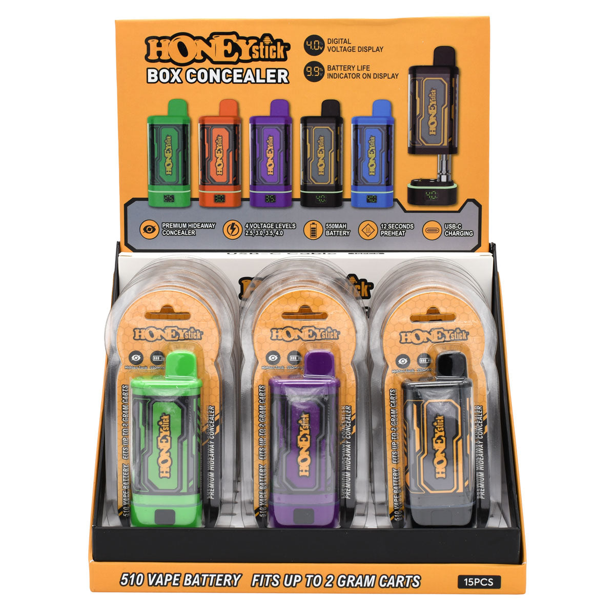 HoneyStick BOX Cart Pen Battery Concealer