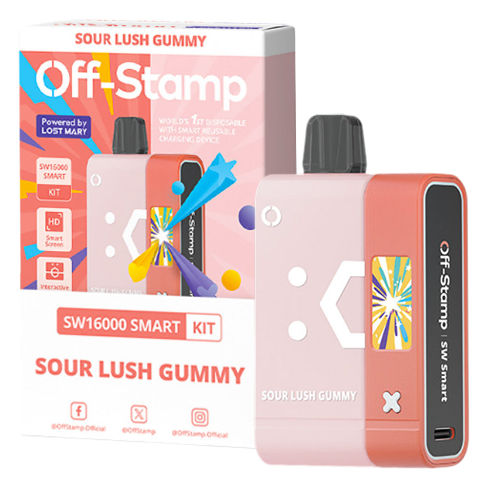 SW16000 Sour Lush Gummy Flavored Off Stamp Vape