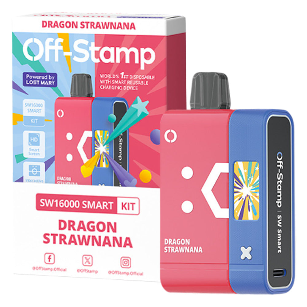SW16000 Dragon Strawnana Flavored Off Stamp Vape