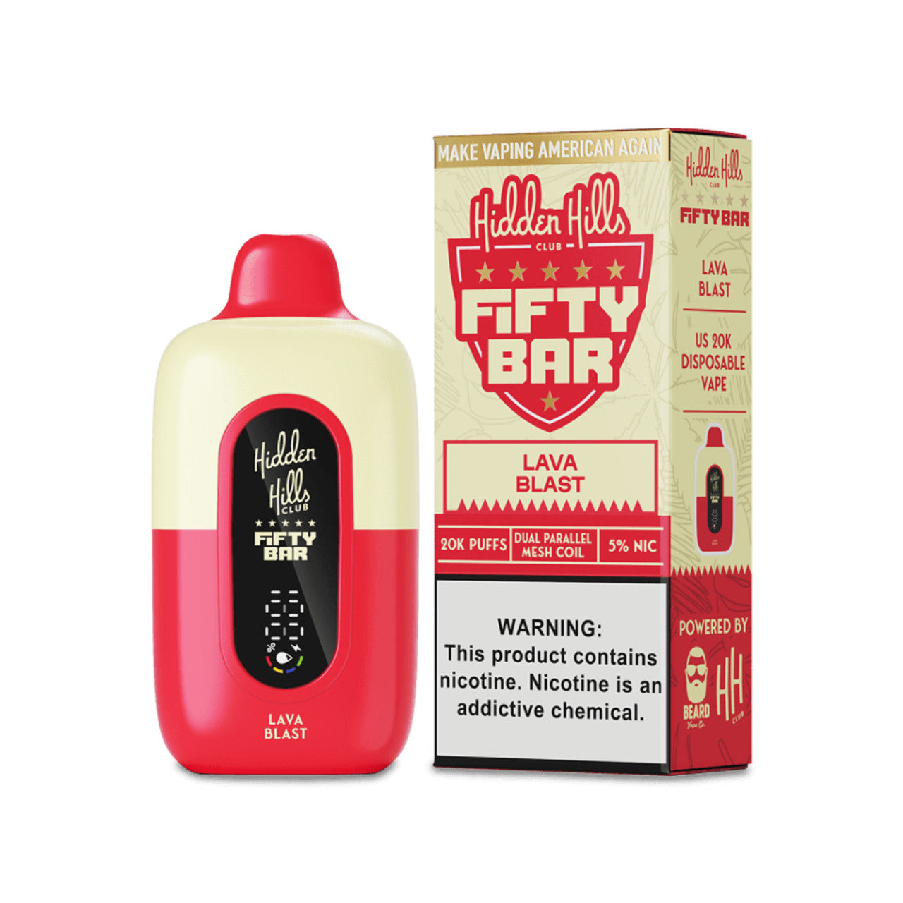 Fifty Bar x Hidden Hills Disposable Vape 20K