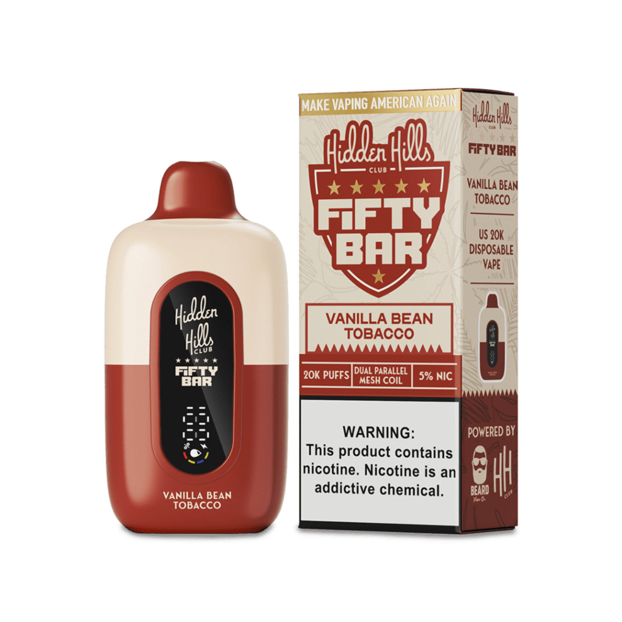 Fifty Bar x Hidden Hills Disposable Vape 20K