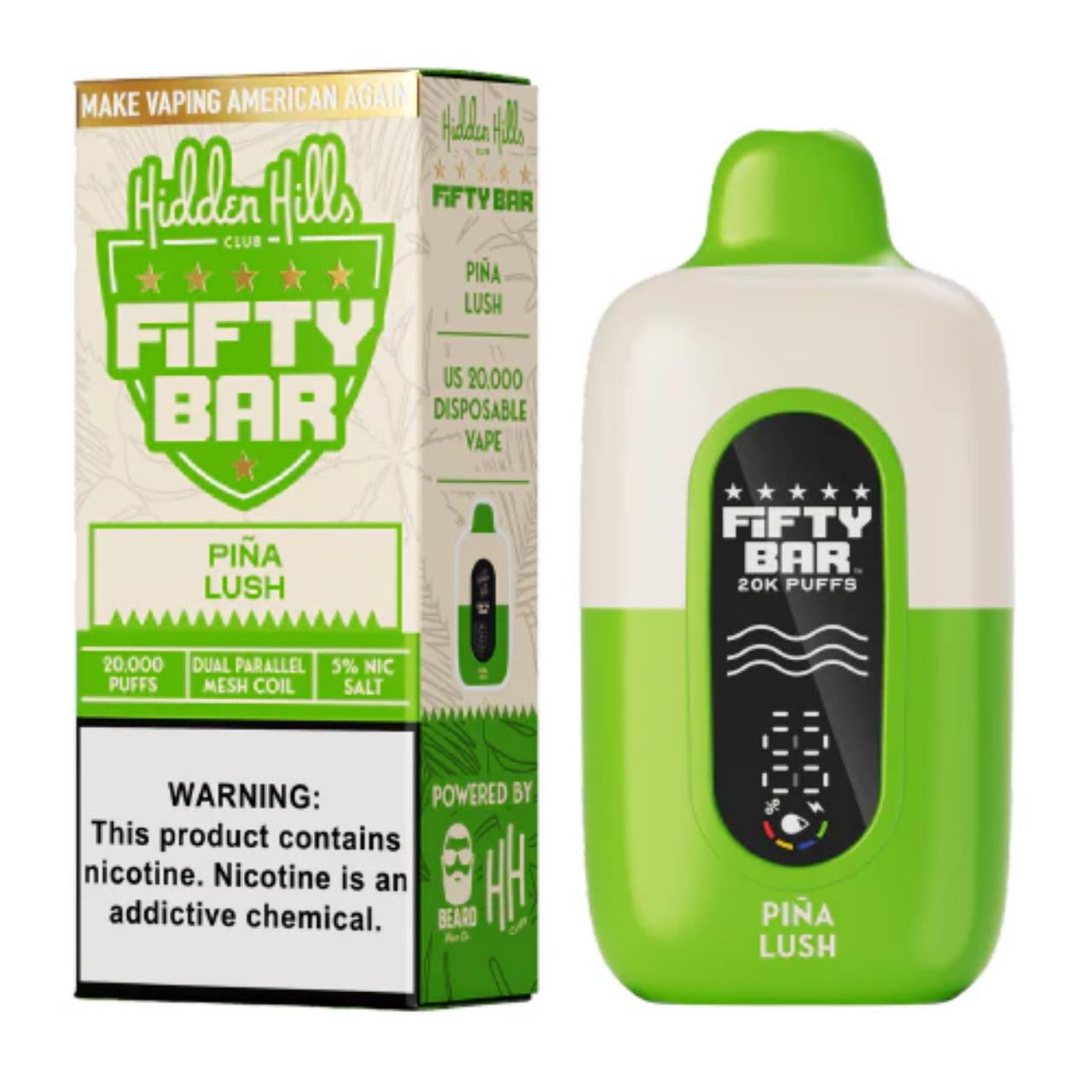 Fifty Bar x Hidden Hills Disposable Vape 20K