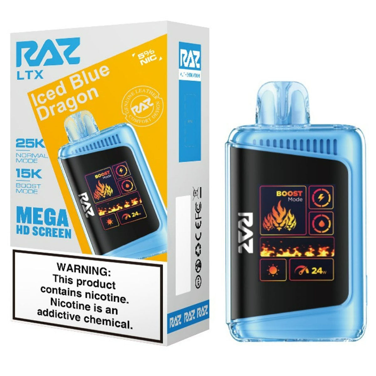 RAZ LTX 25000 Puffs Vape Disposable 16mL