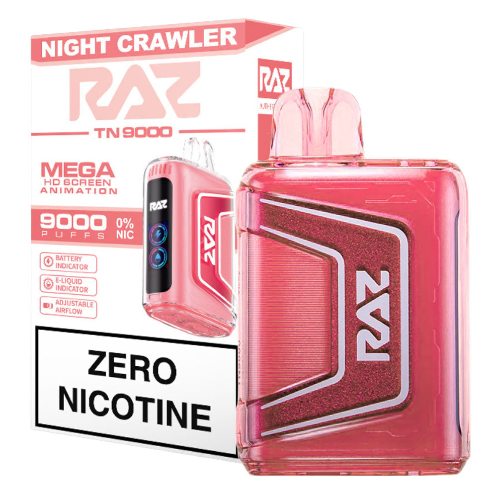 Night Crawler Flavor TN9000 0% Nic Raz vape