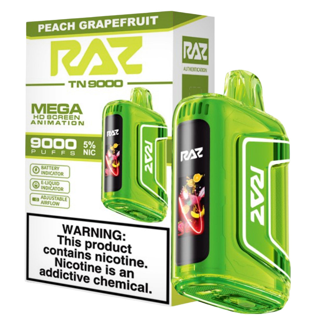 Peach Grapefruit RAZ vape TN9000