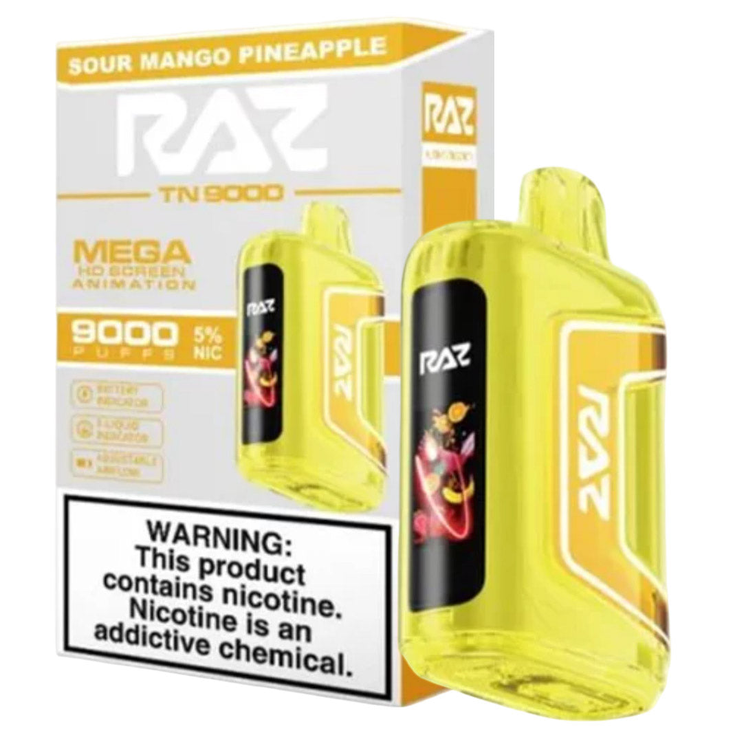 Sour Mango Pineapple RAZ vape TN9000