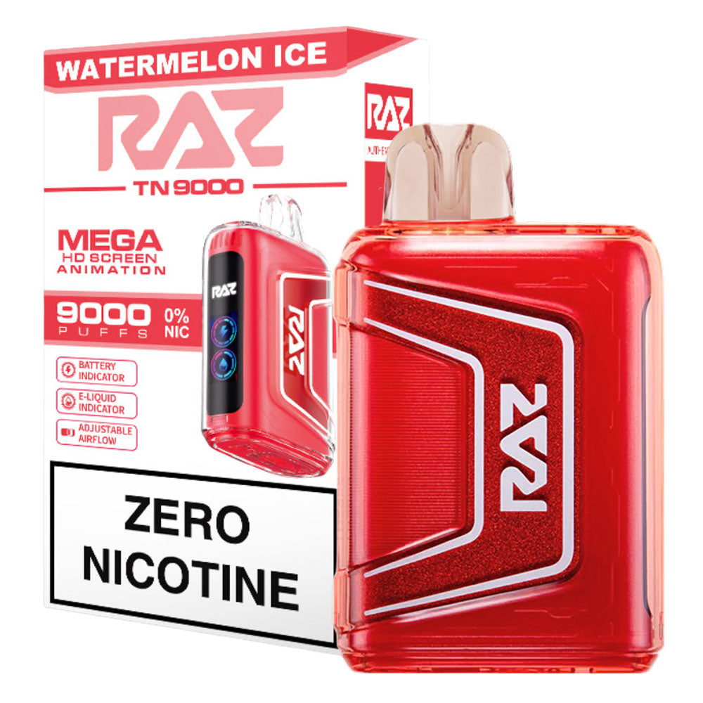 Watermelon Ice Flavor TN9000 0% Nic Raz vape