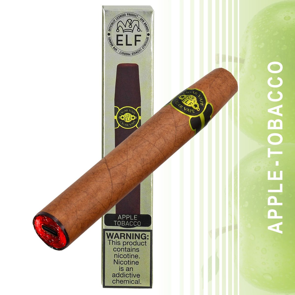 Single Cigar Vape Apple Tobacco Flavor