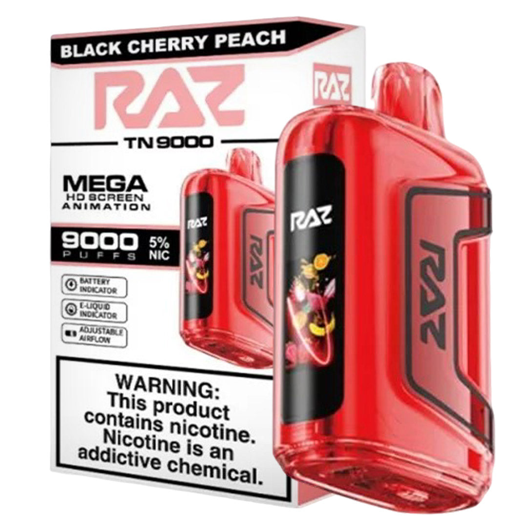 Black Cherry Peach RAZ vape TN9000