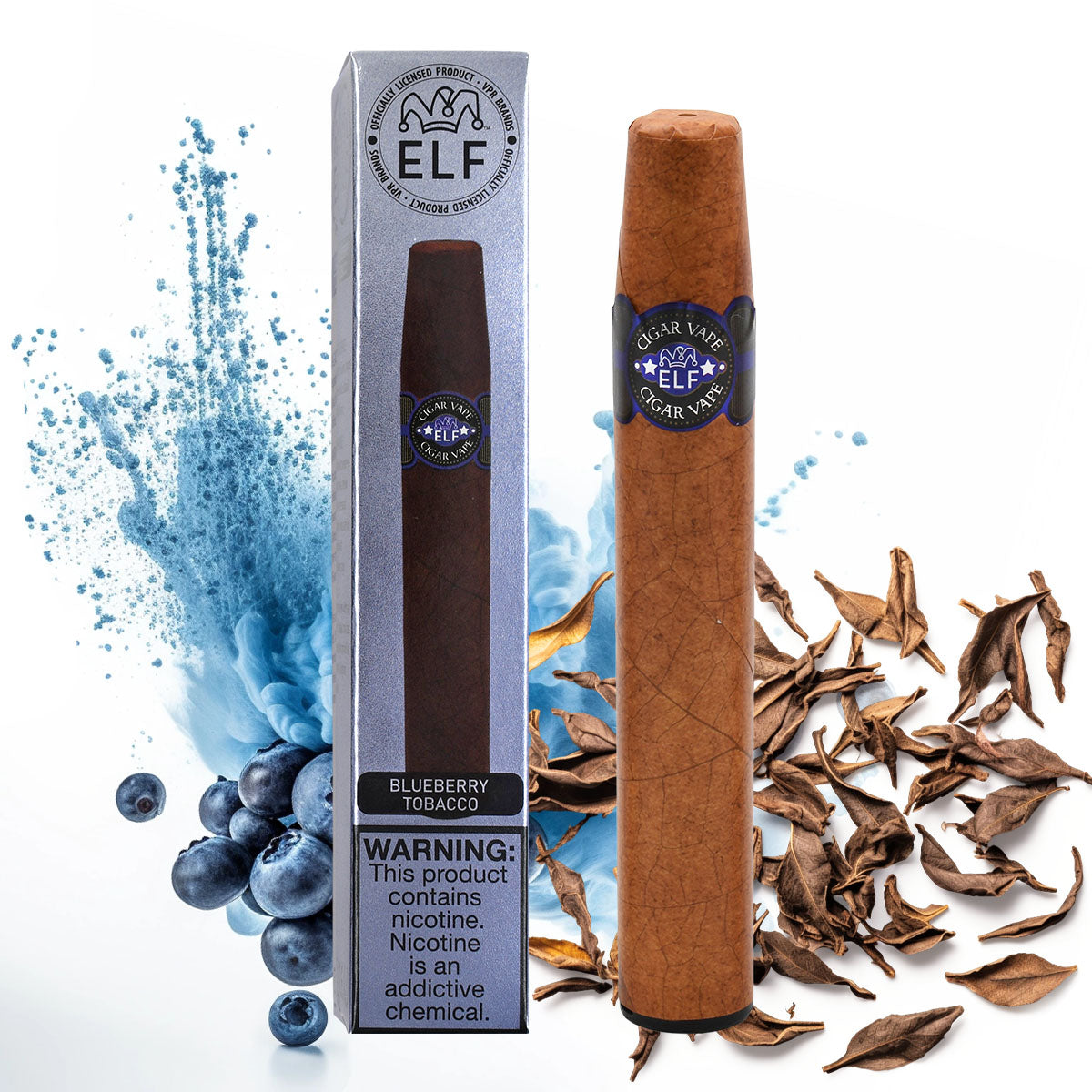 Blueberry Tobacco Flavor Cigar Vape Disposable - 3000 Puffs