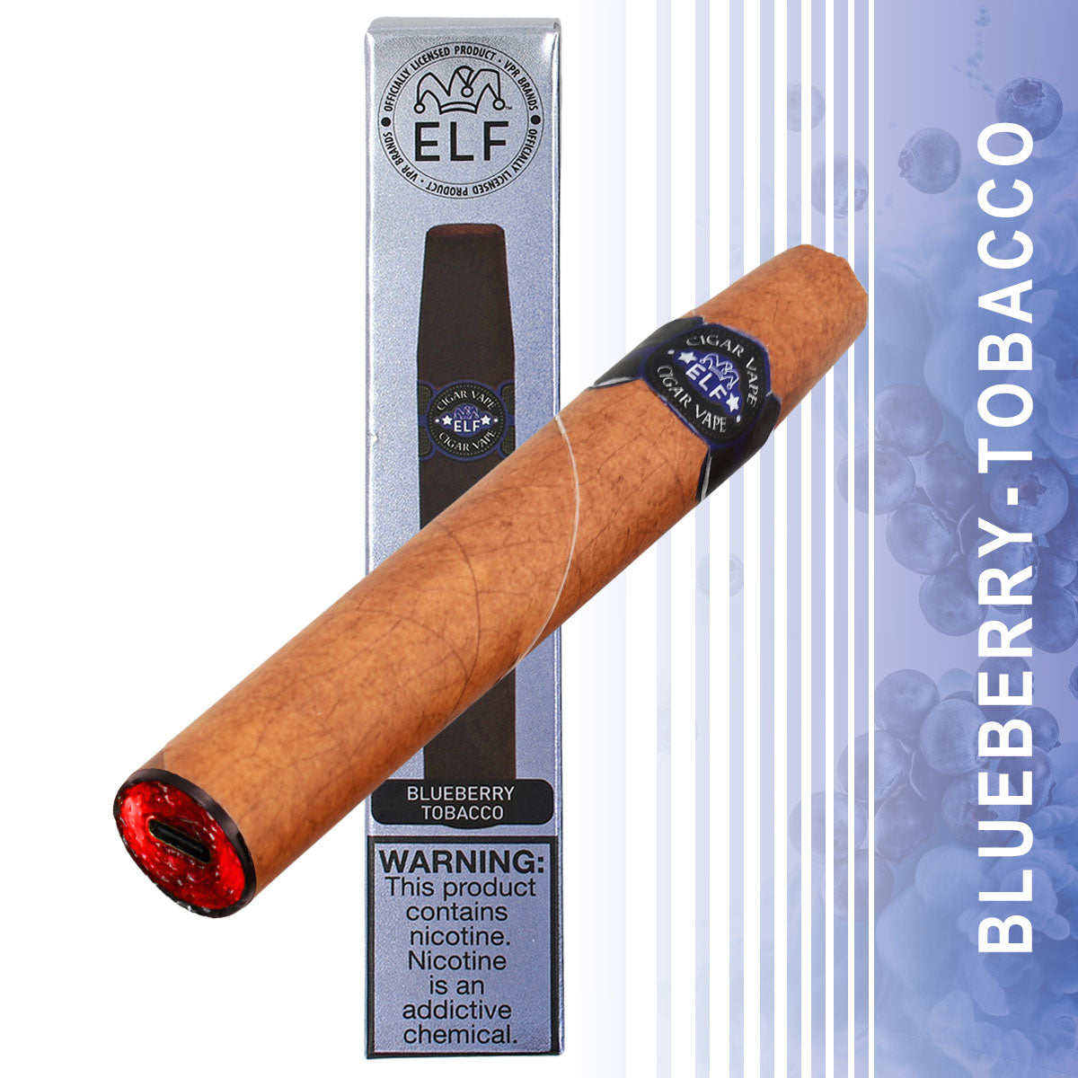 Single Cigar Vape Blueberry Tobacco Flavor
