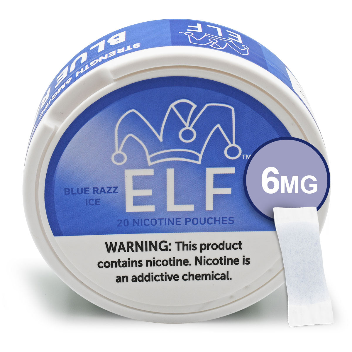 Blue Razz Ice 6 MG Nicotine Per Pouch