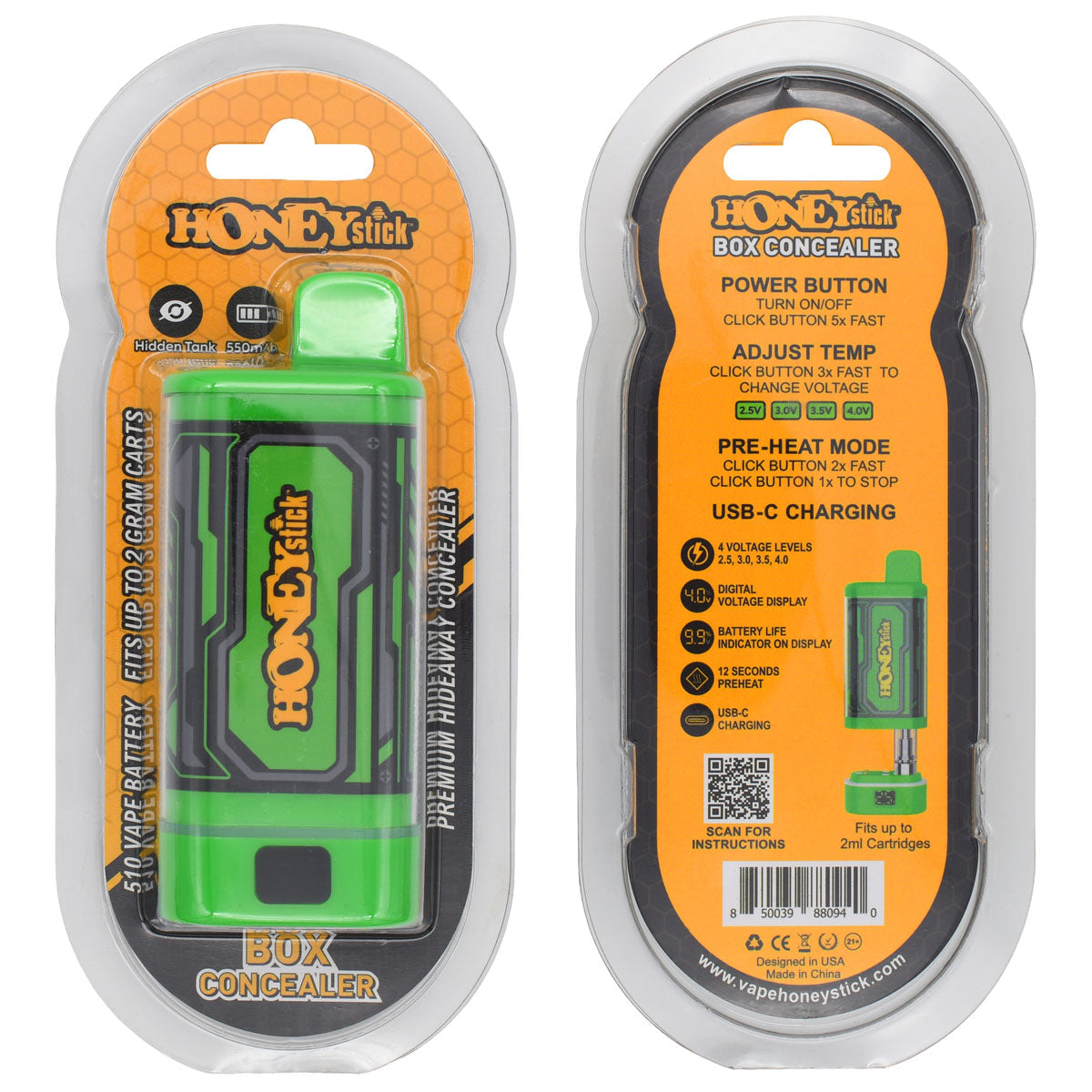 HoneyStick BOX Cart Pen Battery Concealer