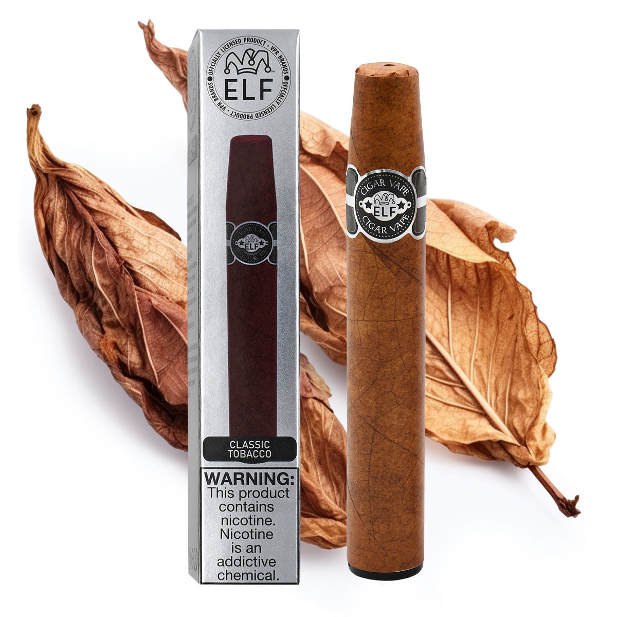 Classic Tobacco Elf Cigar Vape Disposable - 3000 Puffs