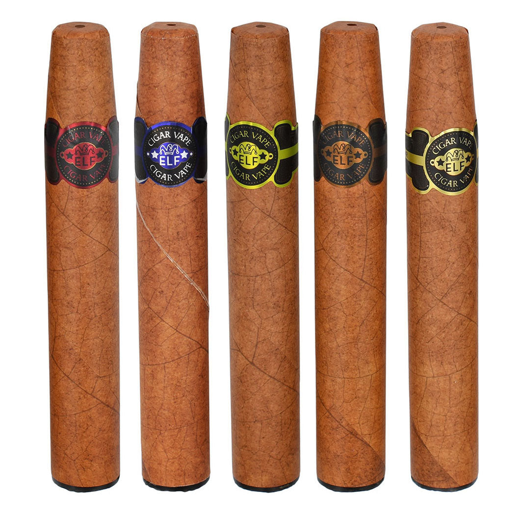 Ecigar Vape Sampler - 5 Tobacco Flavors: Apple, Cherry, Blueberry, Vanilla, and Coffee