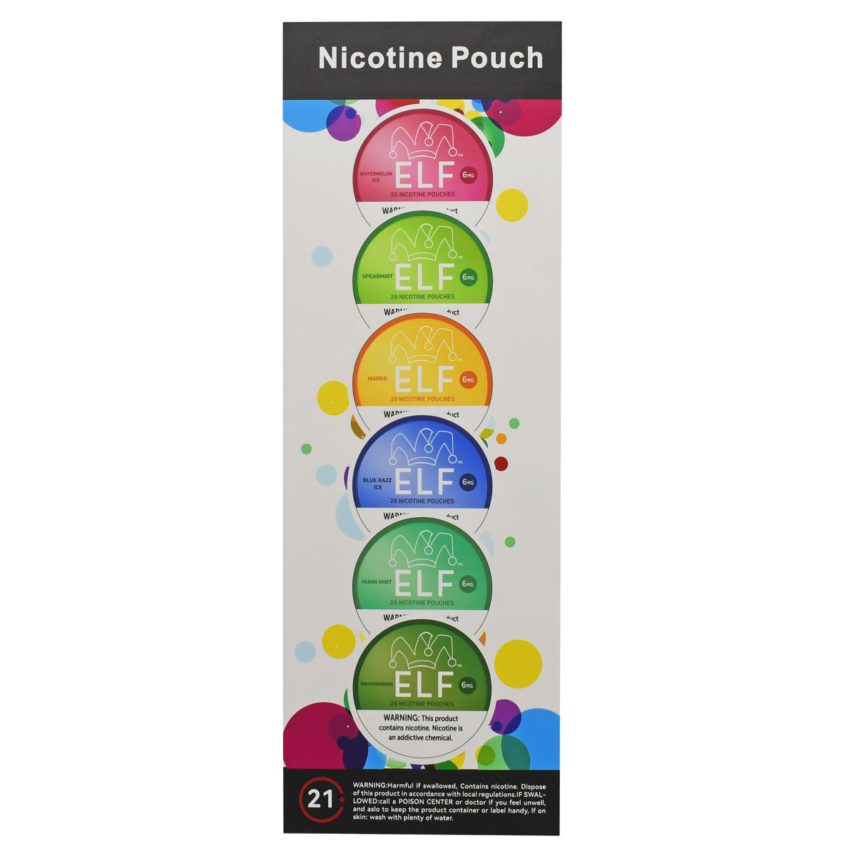 Blue Razz Ice 20ct Nicotine Pouches Can