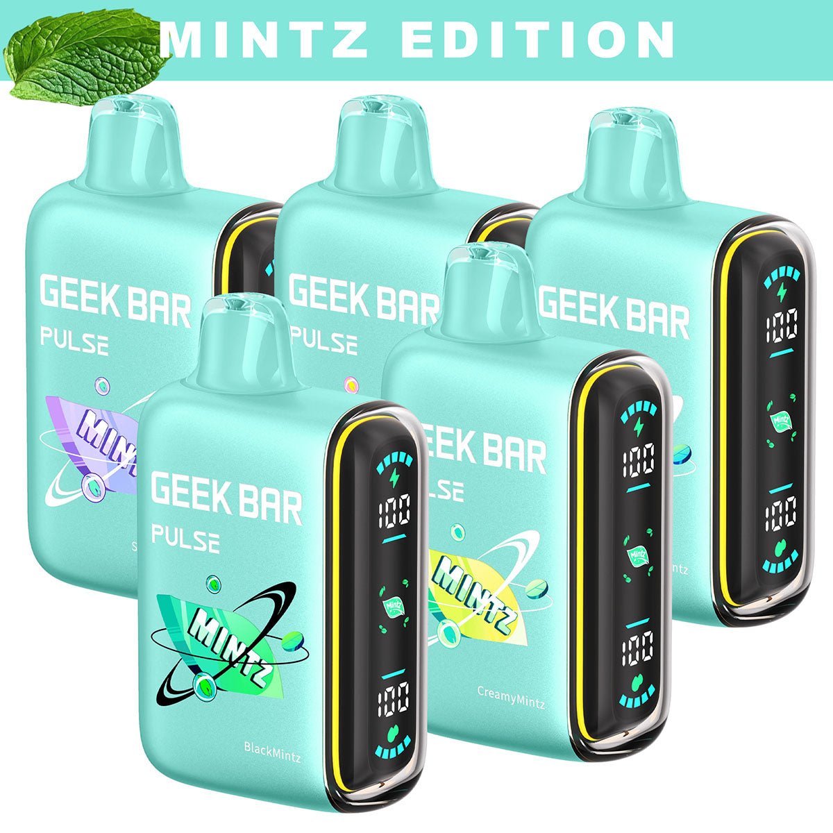 Geek Bar Pulse Mintz Edition disposable vape w/ 15,000 Puffs