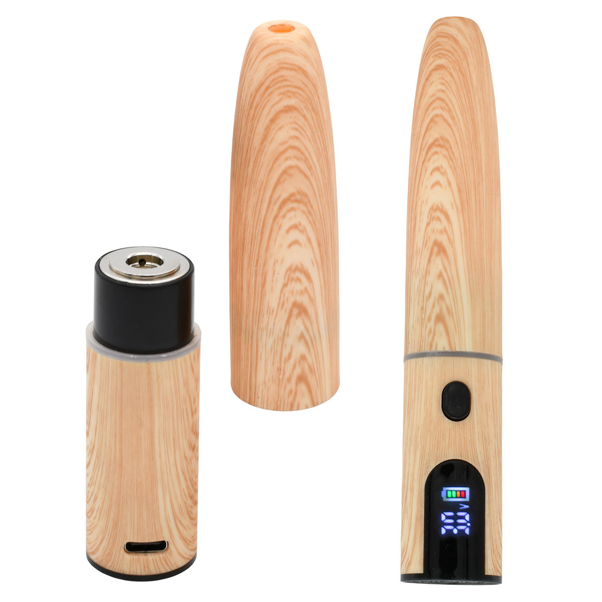 Maple Ecigar Cartridge Battery - Open with 510 Thread Base / Closed