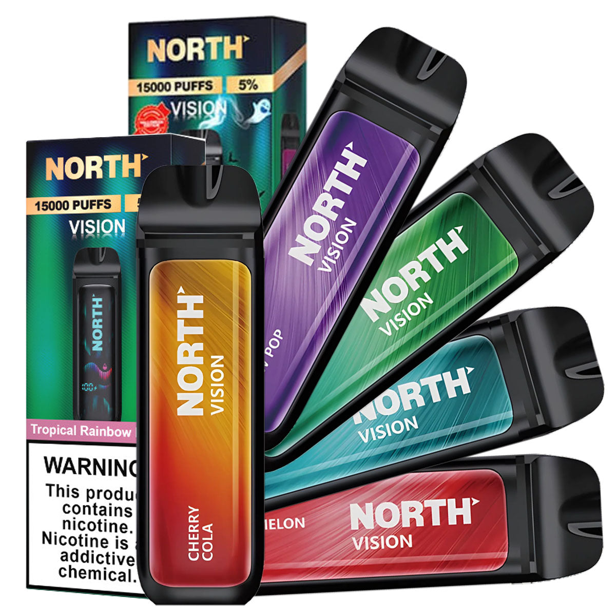 North Vape Vision Disposable 15K Puffs -All Flavors