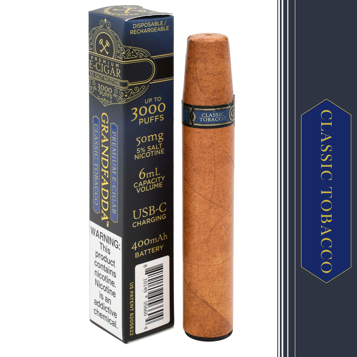 Classic Tobacco Grandfadda E-Cigar