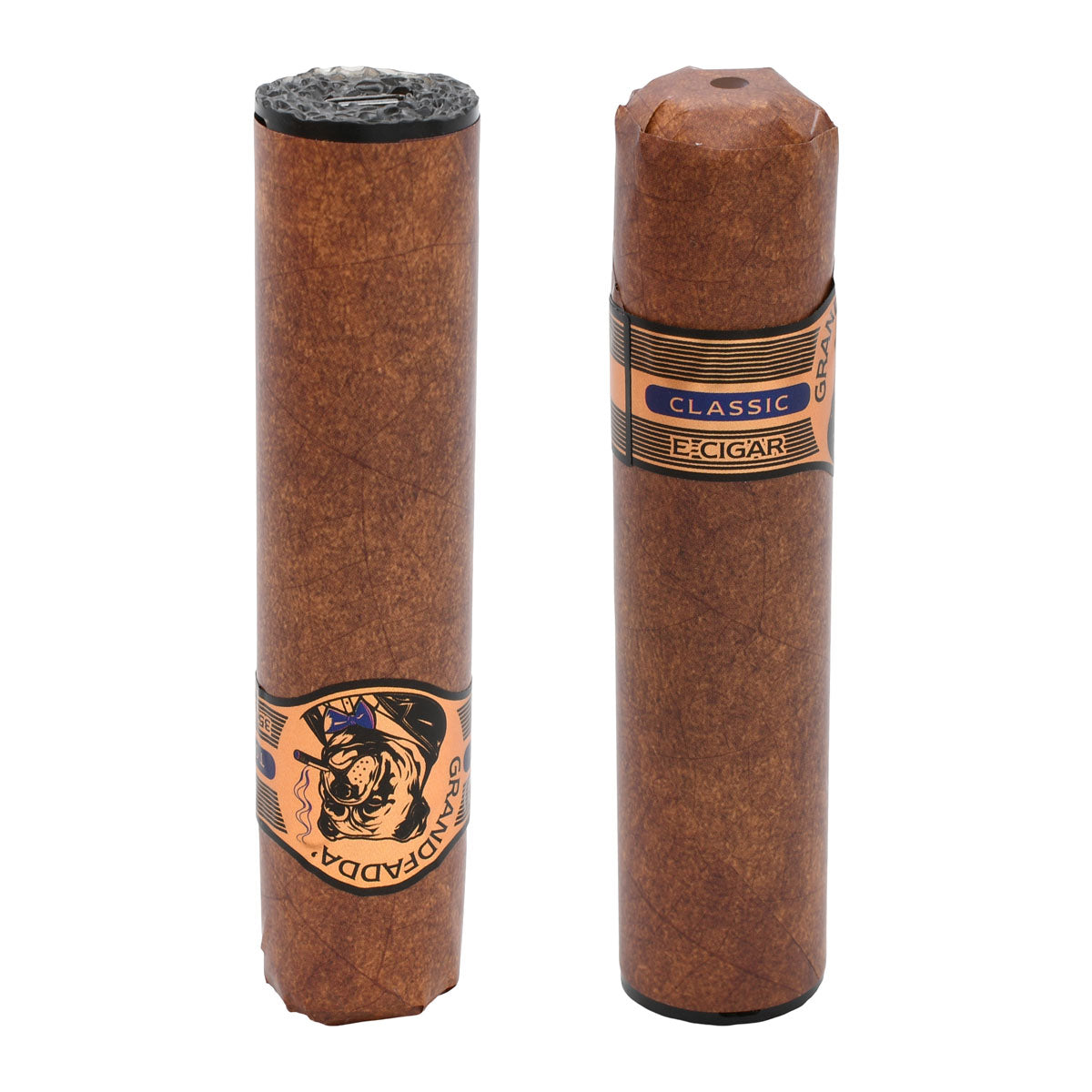 Classic Tobacco Gordo E-Cigars by Grandfadda - top and bottom view