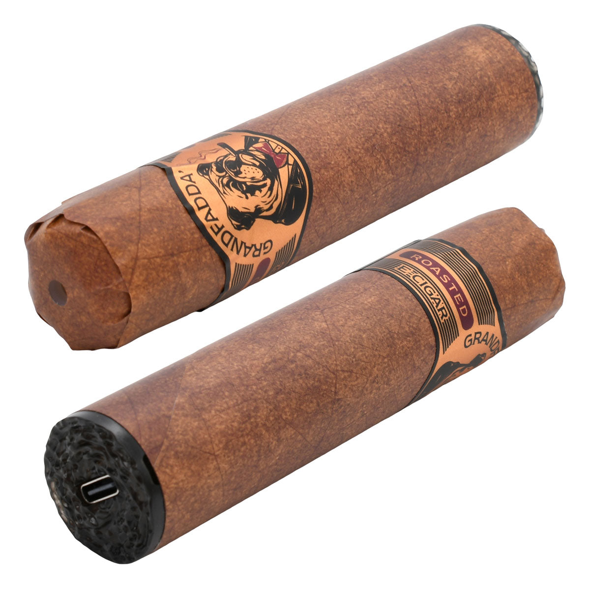 Roasted Tobacco Gordo E-Cigars by Grandfadda - side view