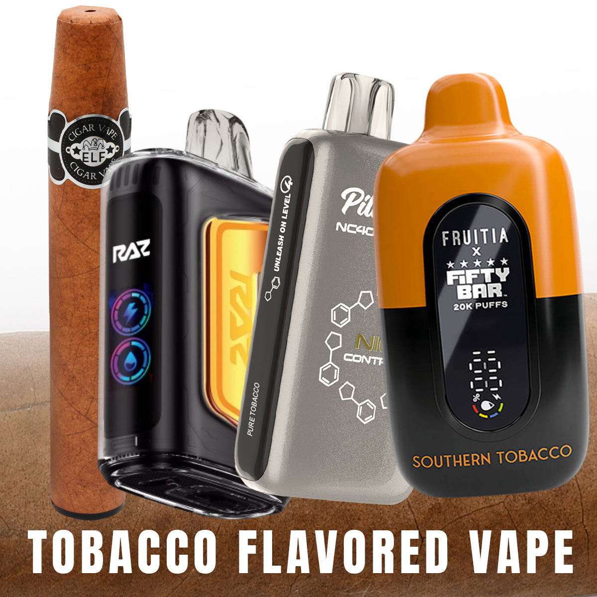 Tobacco Flavored Vape 4pcs Bundle