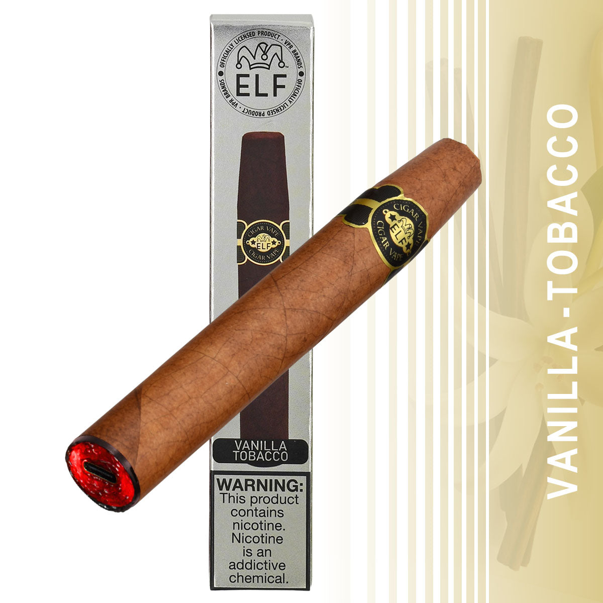 Single Cigar Vape Vanilla Tobacco Flavor