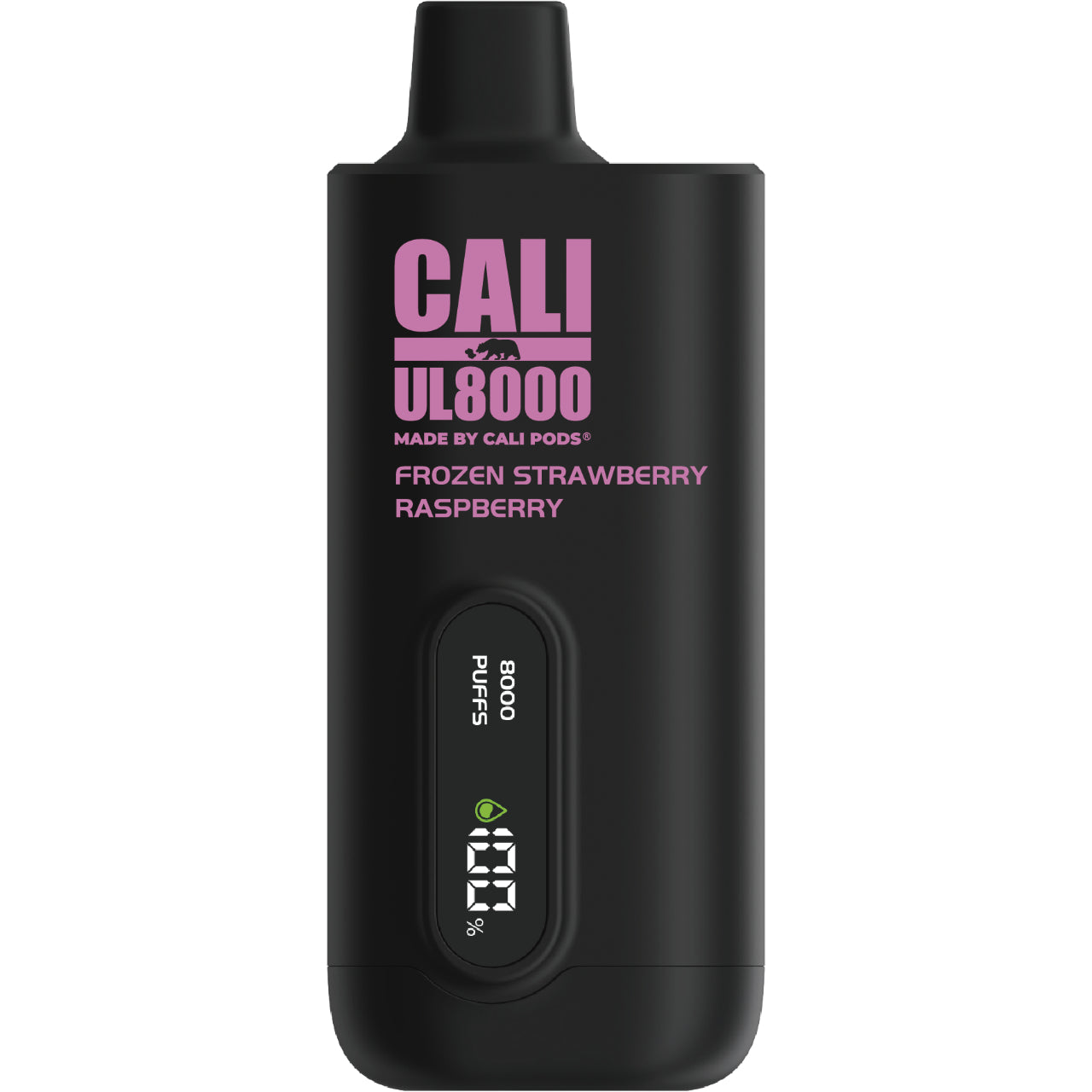 Cali UL8000 No Nicotine Vape - Frozen Strawberry Raspberry