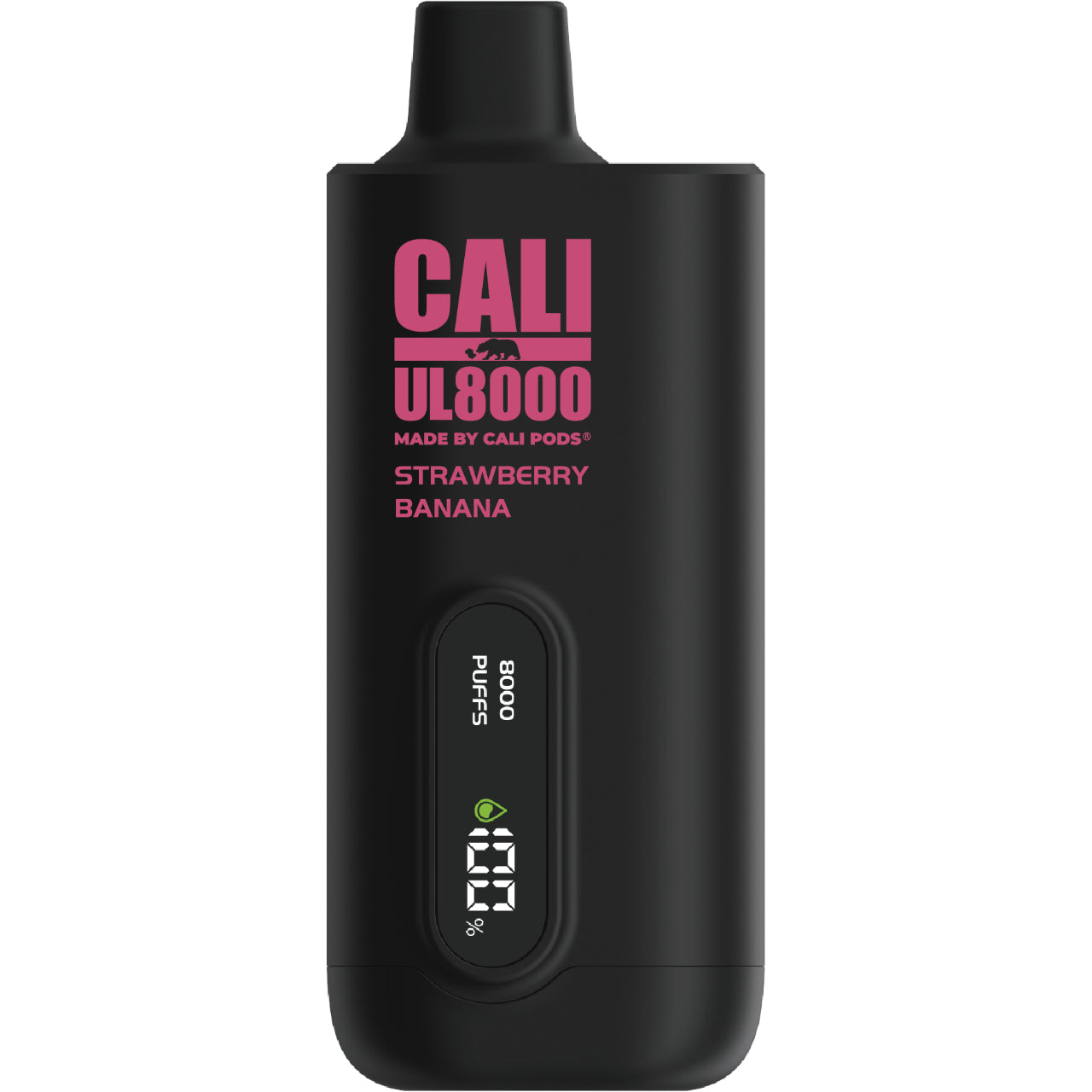 Cali UL8000 No Nicotine Vape - Strawberry Banana
